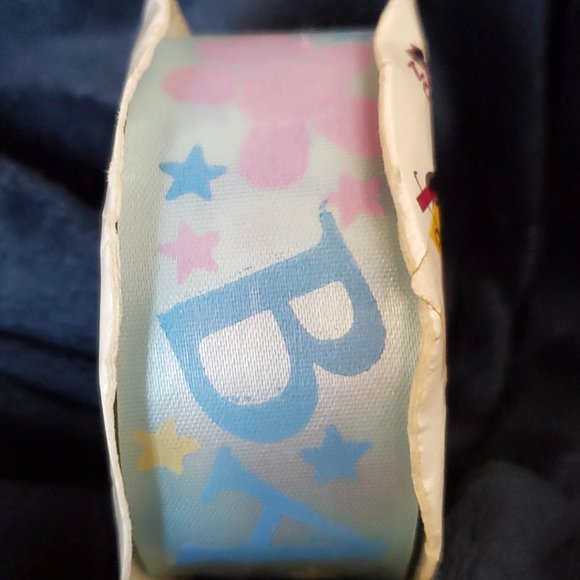 Baby Shower Ribbon by Lion Ribbon Co.  Blue and Pink 22 Yards x 1 3/8" - Picture 6 of 6